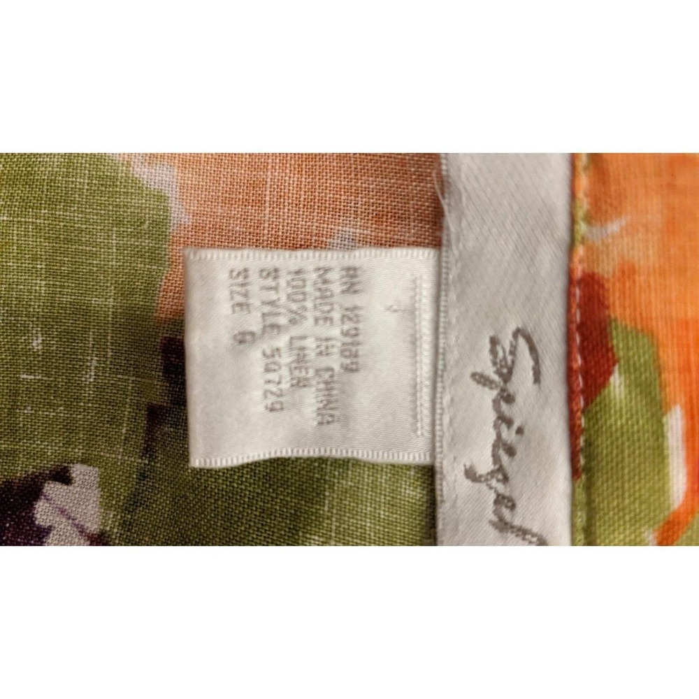 Speigel Linen Jacket Floral Size 6 - Picture 8 of 8
